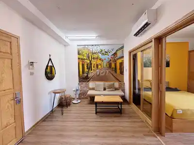 1-комнатная квартира в аренду с балконом, Son Tra, полностью меблирована