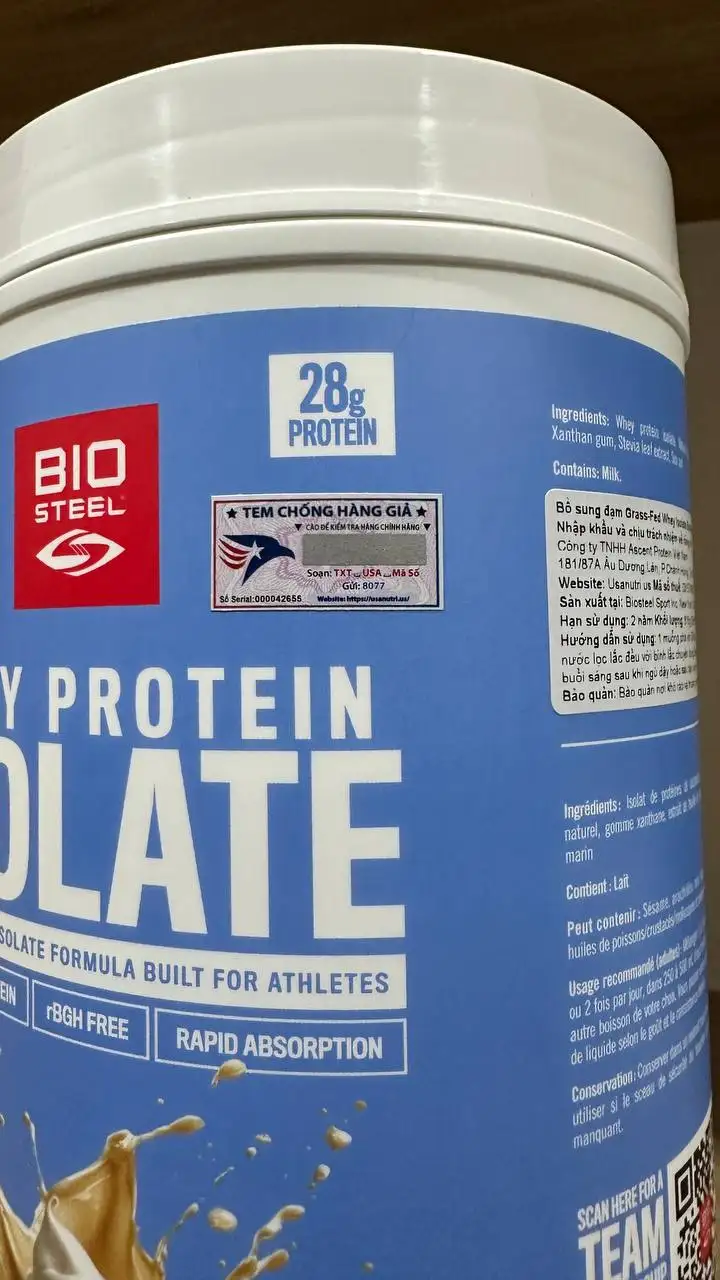 Сывороточный изолят BioSteel WPI, ваниль