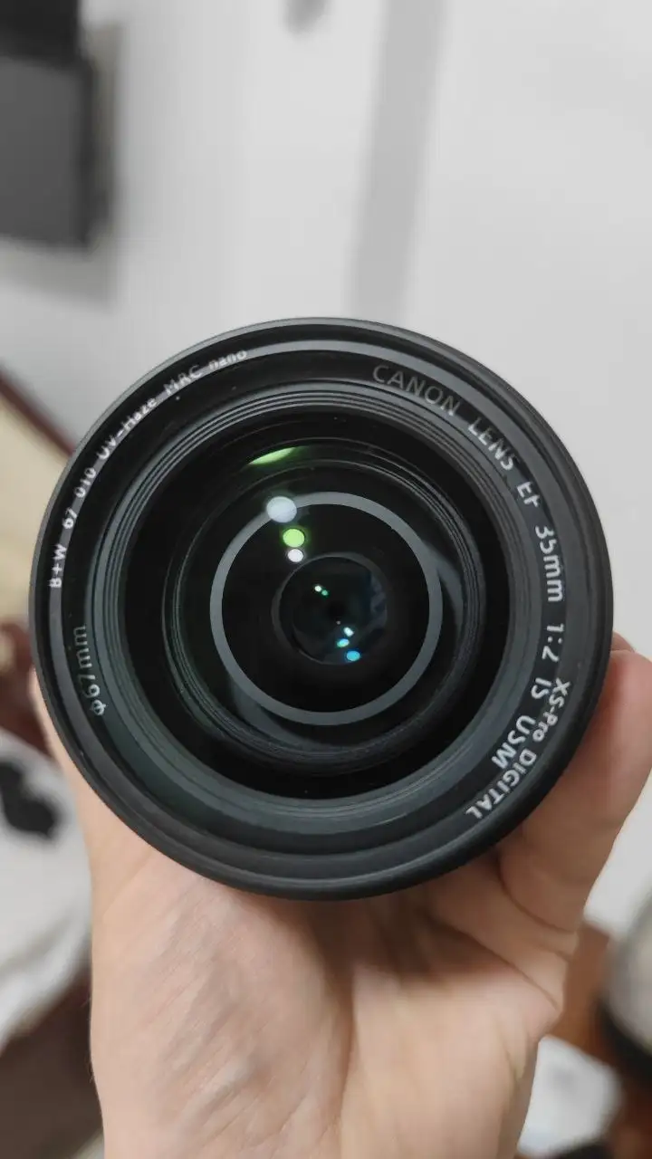 Объектив Canon EF 35mm f/2 IS USM и Led светильник Ulanzi VL120