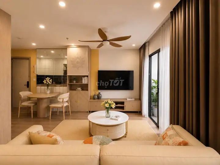 2-комн. квартира 64 м², угловая, Vinhomes Smart City, полная меблировка