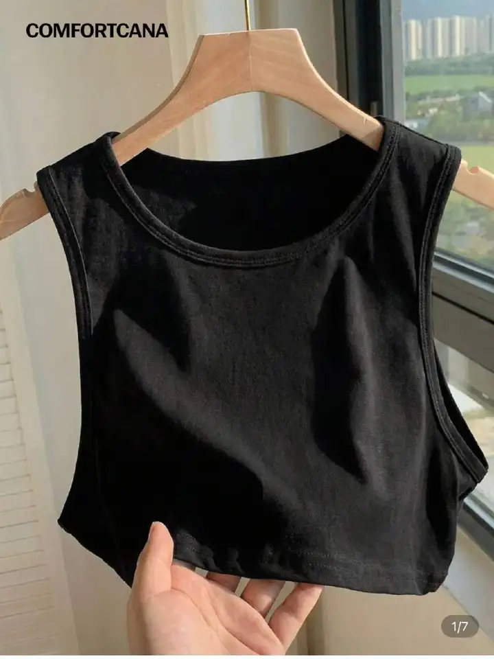 Хлопковая бейсболка и укороченная майка XXS с Shein