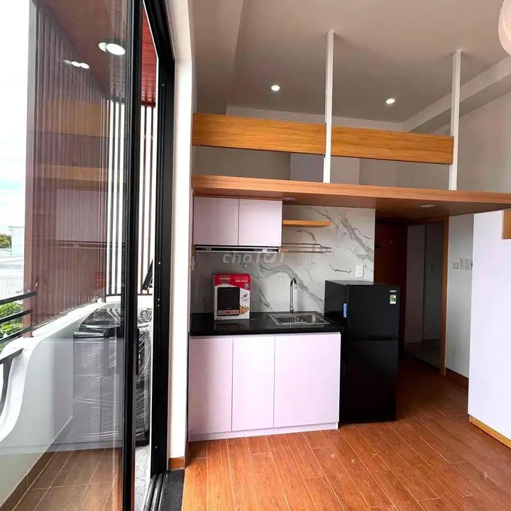 Мини-квартира 35м², Нгуен Хыу Кань, Бинь Тхань, 1 спальня, рядом с HUTECH
