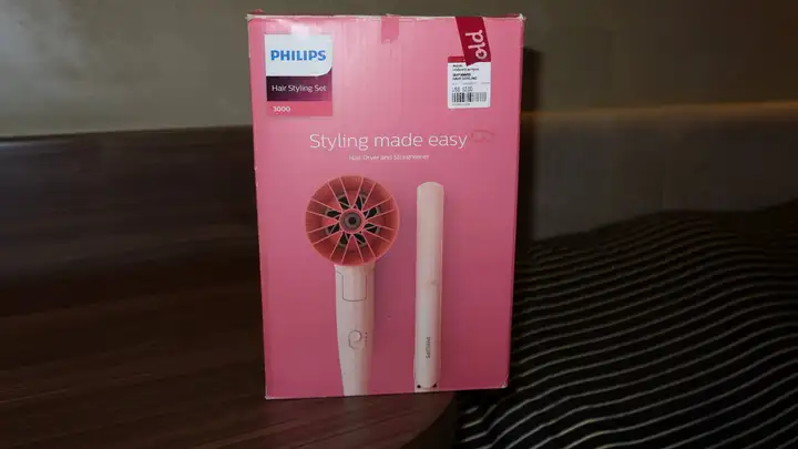 Philips набор фен + 2 насадки + плойка