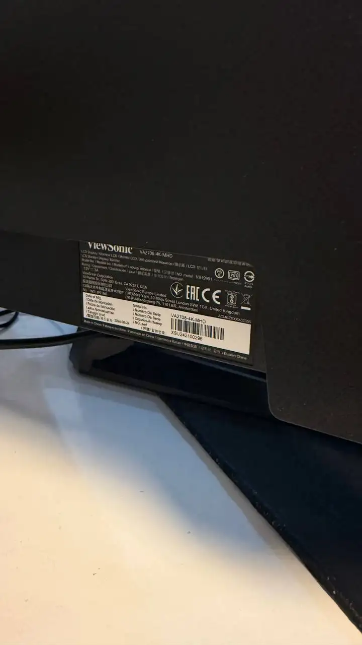Монитор Viewsonic 27 дюймов 4K IPS