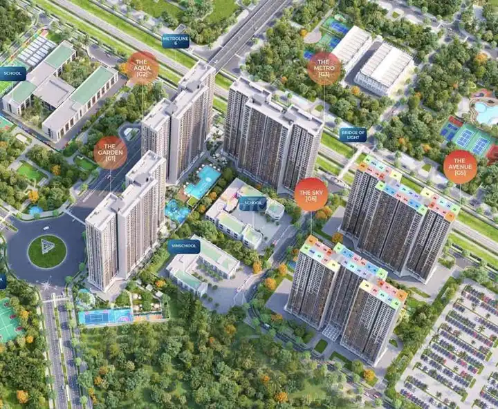 1N+1 G6 Sola Park 43м² Vinhomes Smart City срочно