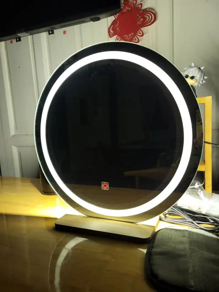Зеркало для макияжа с LED-подсветкой, настольное