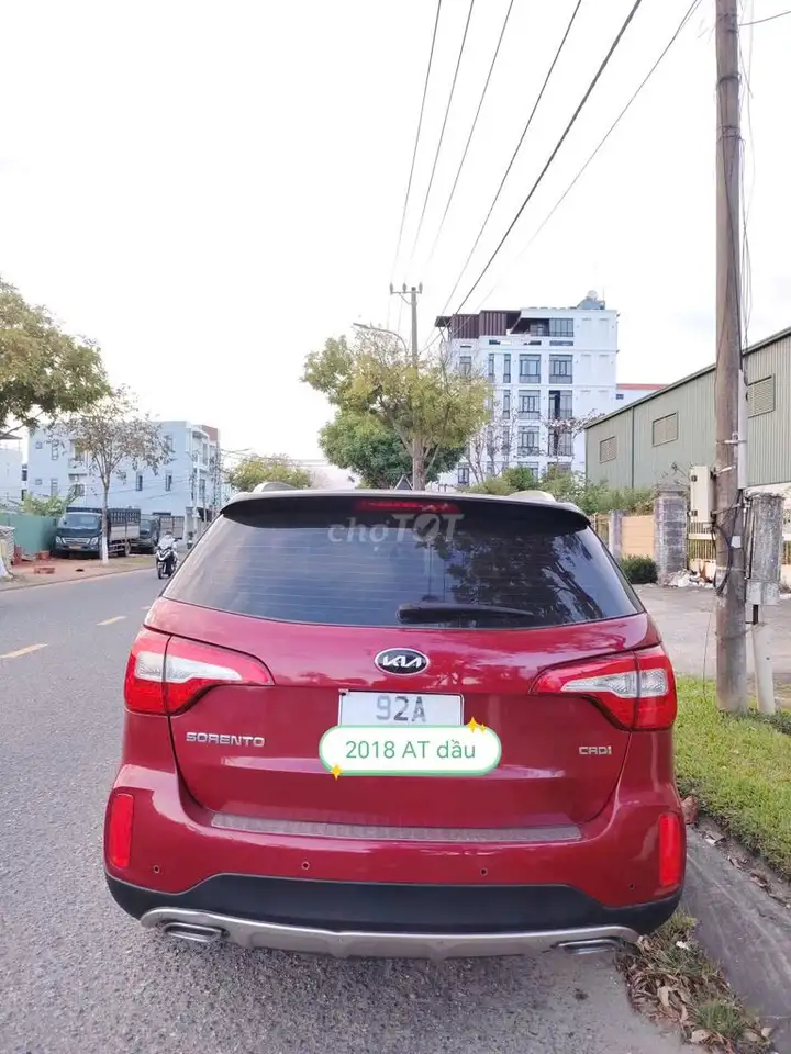 Kia Sorento 2018, полная комплектация, дизель, автомат, красный, 7 мест