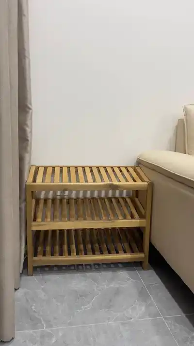 Деревянная полка для обуви