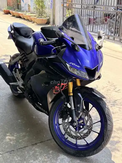 Синяя черная ручная тележка Yamaha R15