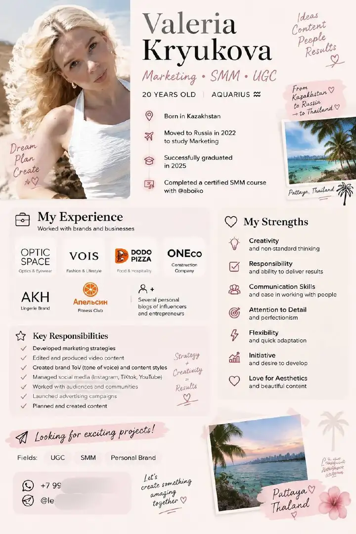 Профессиональное резюме (CV)
