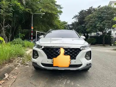 Hyundai Santafe, полная дизельная комплектация, 2020, белый