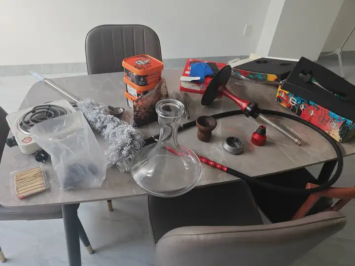 Вещи из дома, байк Honda Airblade, кальян, Яндекс Станция Мини