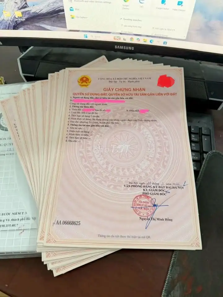 Квартира в ЖК C1 ВНУ - Суан Туи - Хо Тунг Мау, со hồng, с мебелью