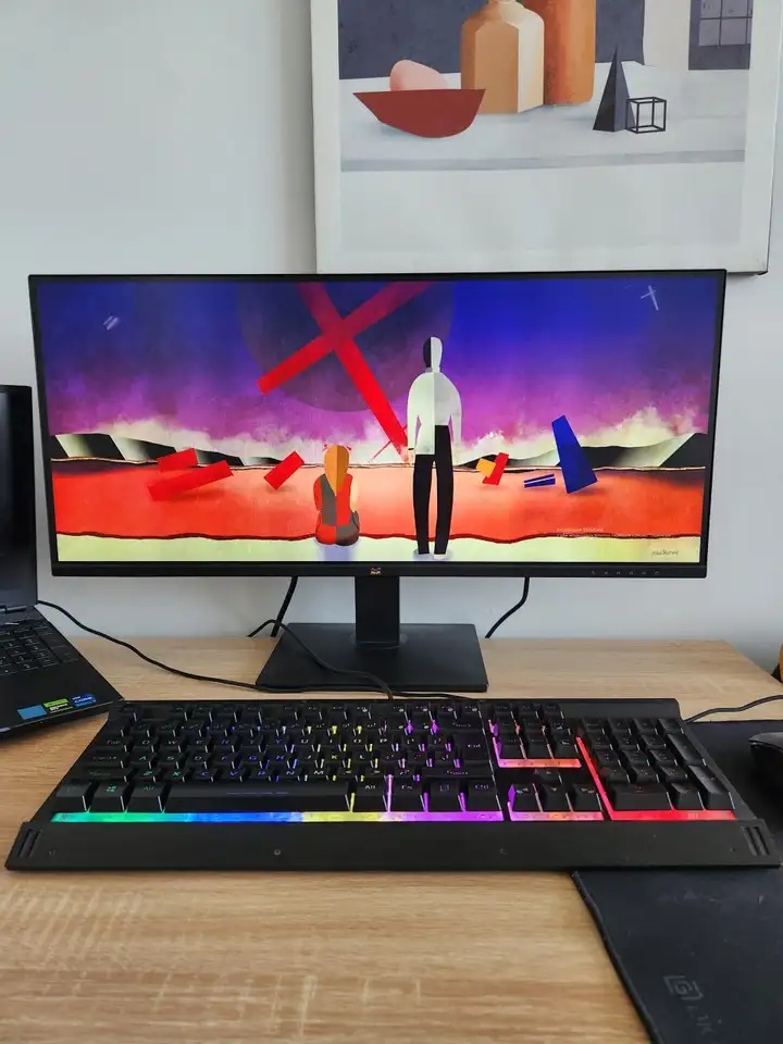 Монитор ViewSonic VA2932-mhd, клавиатура Dareu LK145, массажные накладки на сиденья
