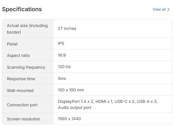 Монитор Dell UltraSharp U2724D