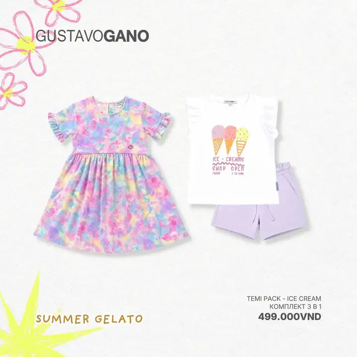 Summer Gelato Collection детская одежда