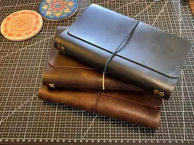 Кожаные кошельки и обложки для блокнотов ручной работы