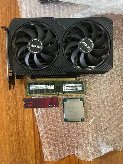 Видеокарта RTX 3060 12 ГБ, SSD, процессор Xeon E5-2673 v3, ОЗУ 16 ГБ DDR4