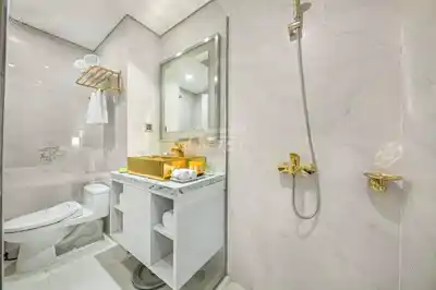 Апартаменты с золотым декором Hoa Binh Green, 1 спальня, премиум