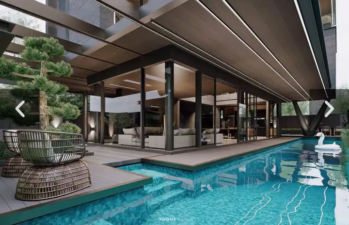 Вилла 3 этажа, 4 спальни, 400 м²