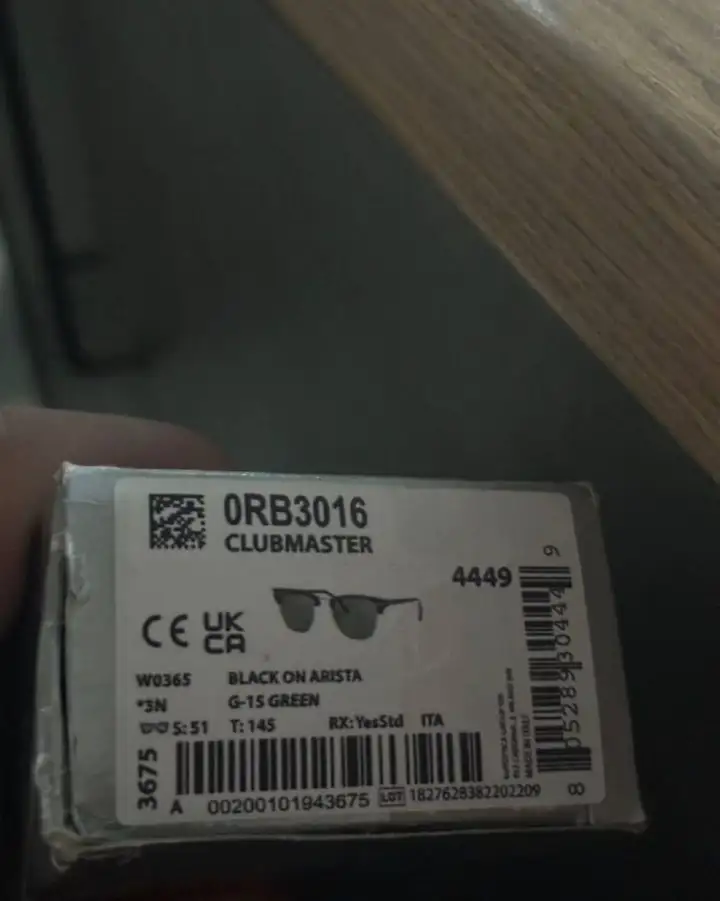 Очки Ray ban clubmaster