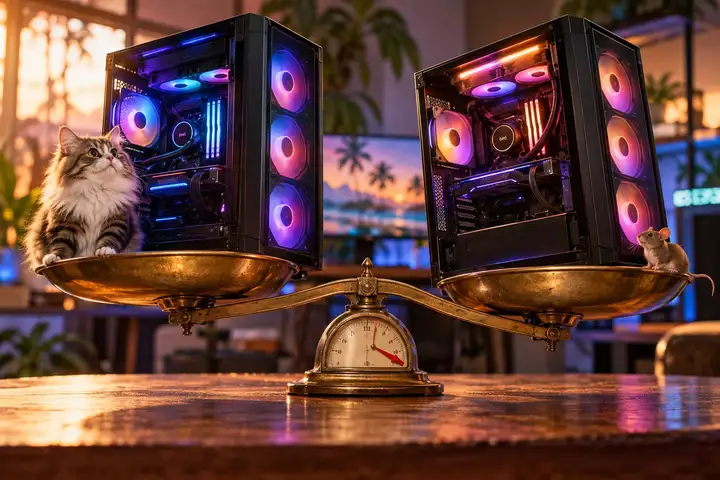 Компьютеры Intel Core i9-13900K и i9-14900K, видеокарты GTX 1660 и RTX 5080