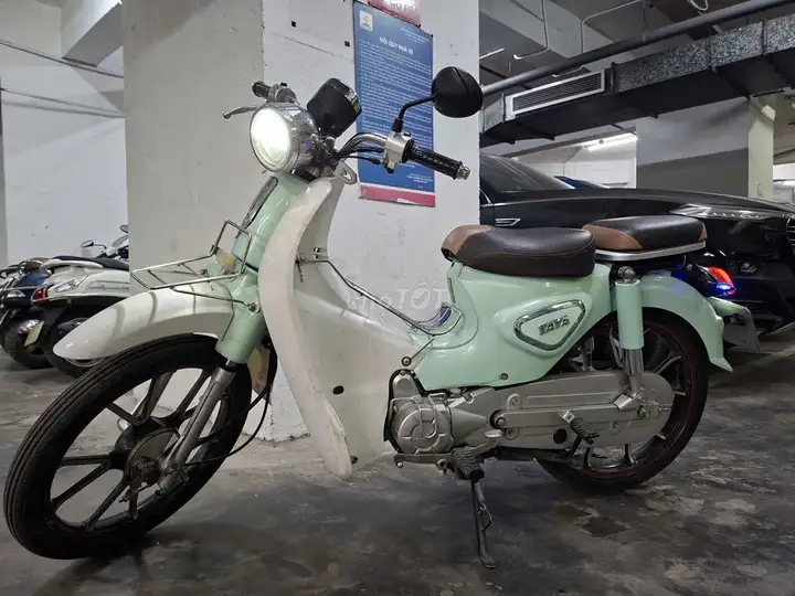 Мопед Cub 50сс, бирюзовый и белый