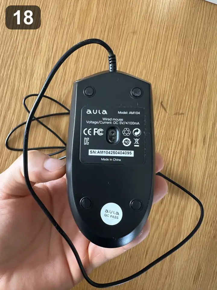 Мышь AULA проводная (USB)