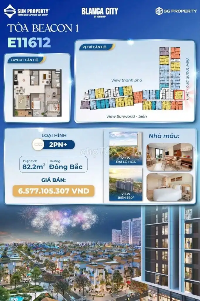 Квартира 82.2 м² с видом на море в Лонг Хай