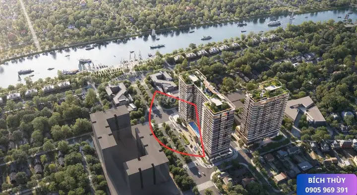 Квартира 1сп+ в Regal Complex, Дао Дуи Тунг, 67м2, 2 санузла, вид на Нгу Хан Сон
