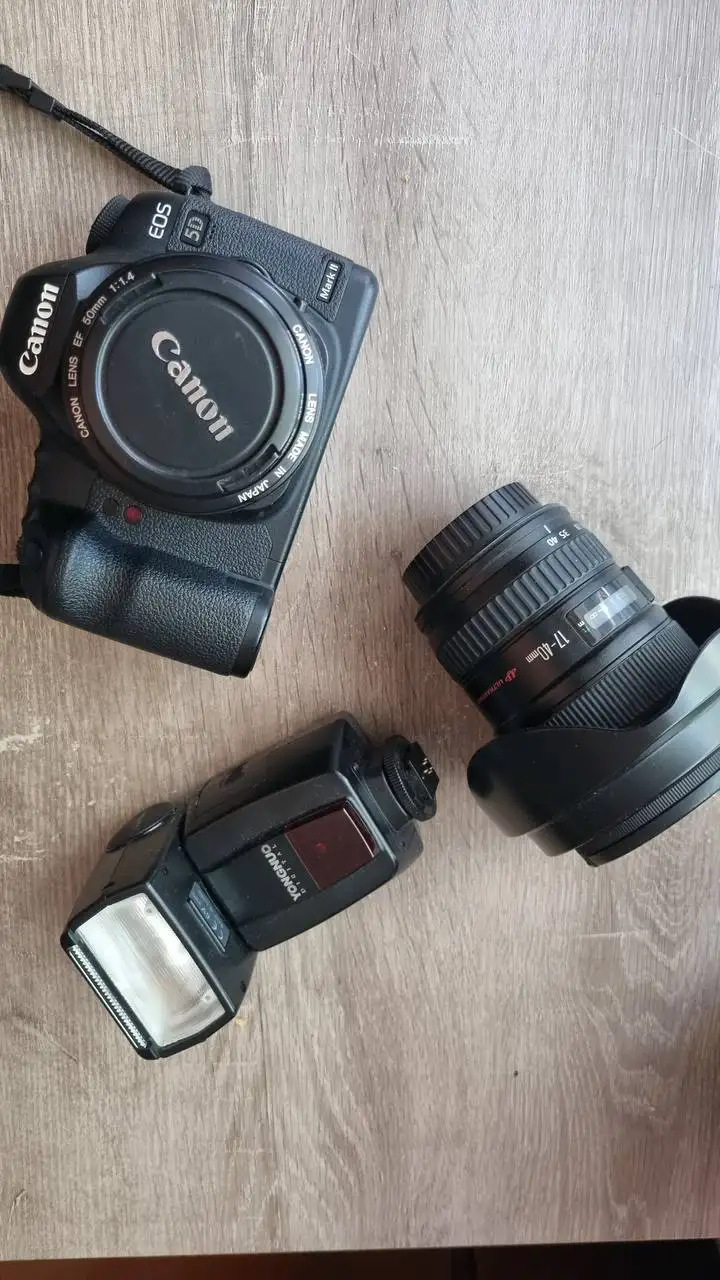 Canon 5D Mark II комплект с объективами и вспышкой