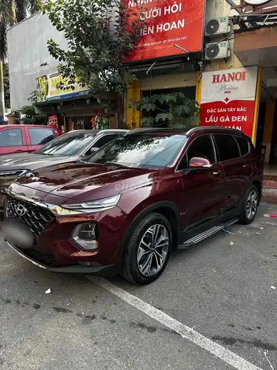 Hyundai Santafe Полная комплектация бензин 2019 Красный