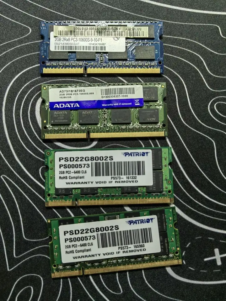 ОЗУ 8 ГБ (4 планки DDR2/DDR3)