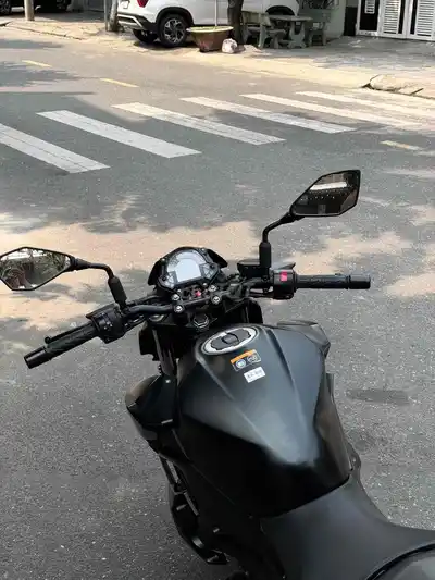 Красный черный ручной конический мотоцикл Kawasaki Z400