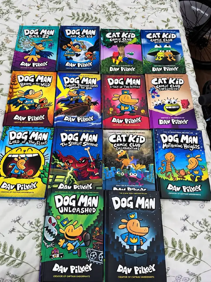 Книги Dog Man и Cat Kid