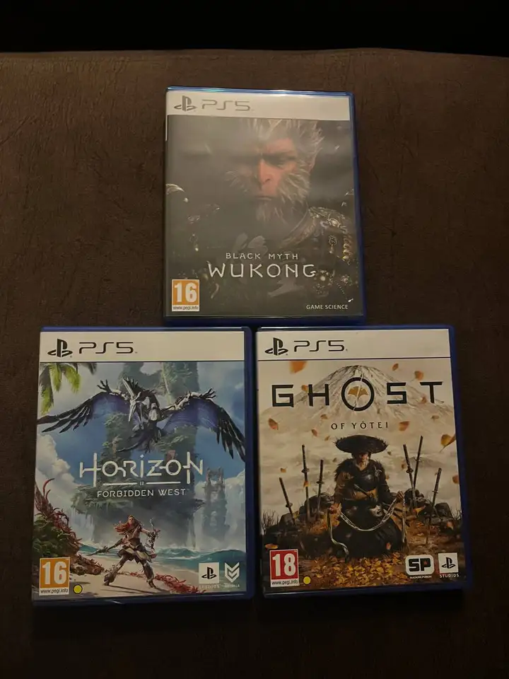 Диски для PS5: Ghost of Yotei, Black Myth Wukong, Horizon Forbidden West