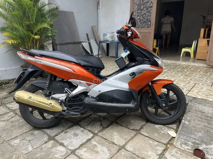 Honda Air Blade, оранжево-серебристый