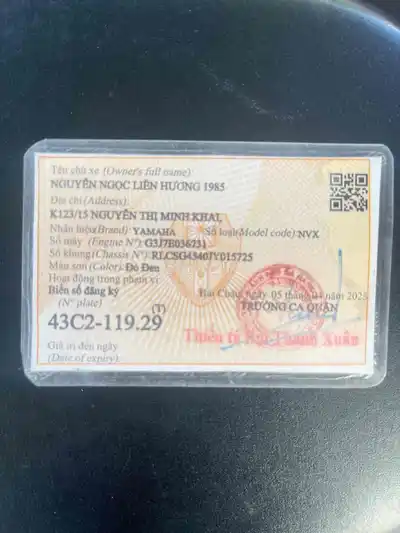 Yamaha NVX 155cc 2023 красно-черный