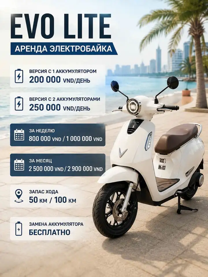 Аренда байка Vinfast