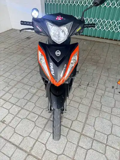 Мопед SYM Galaxy 50cc, 2023 год, черно-оранжевый