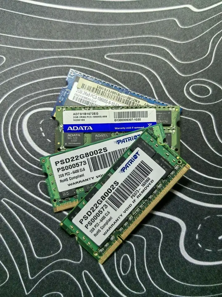 ОЗУ 8 ГБ (4 планки DDR2/DDR3)