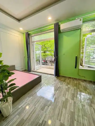 Студия с балконом у CityLand и Emart Phan Văn Trị