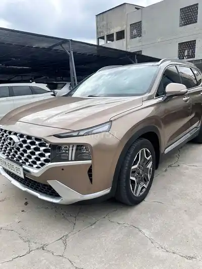 Hyundai Santafe 2021 2.2D Premium Песочно-желтый