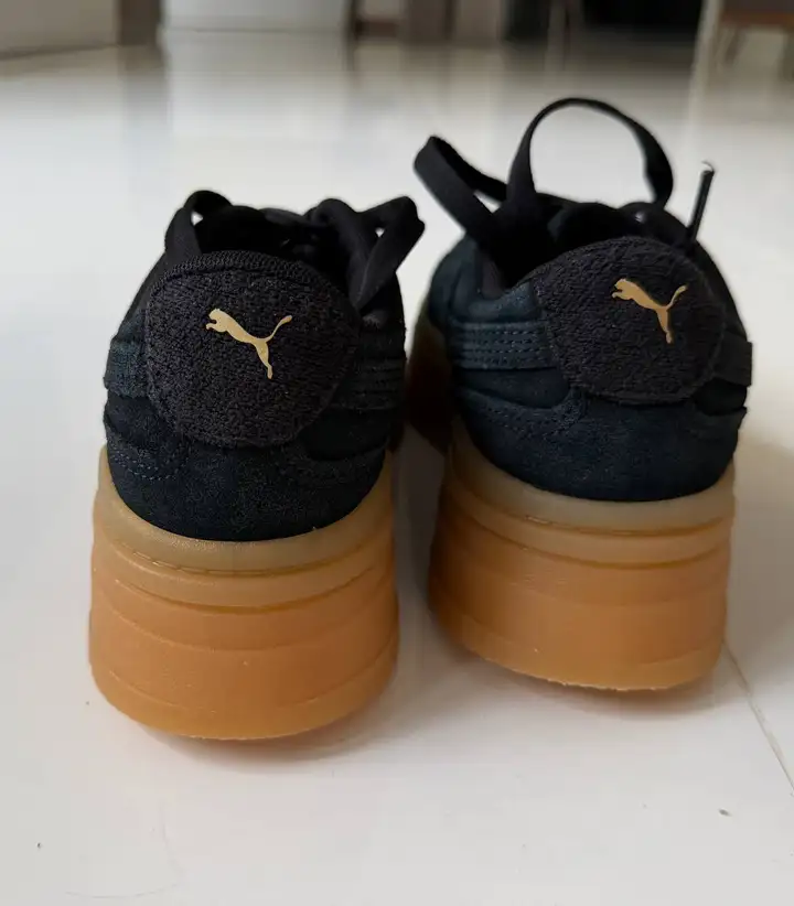 Original Puma Platform Sneakers EU38 Black Suede