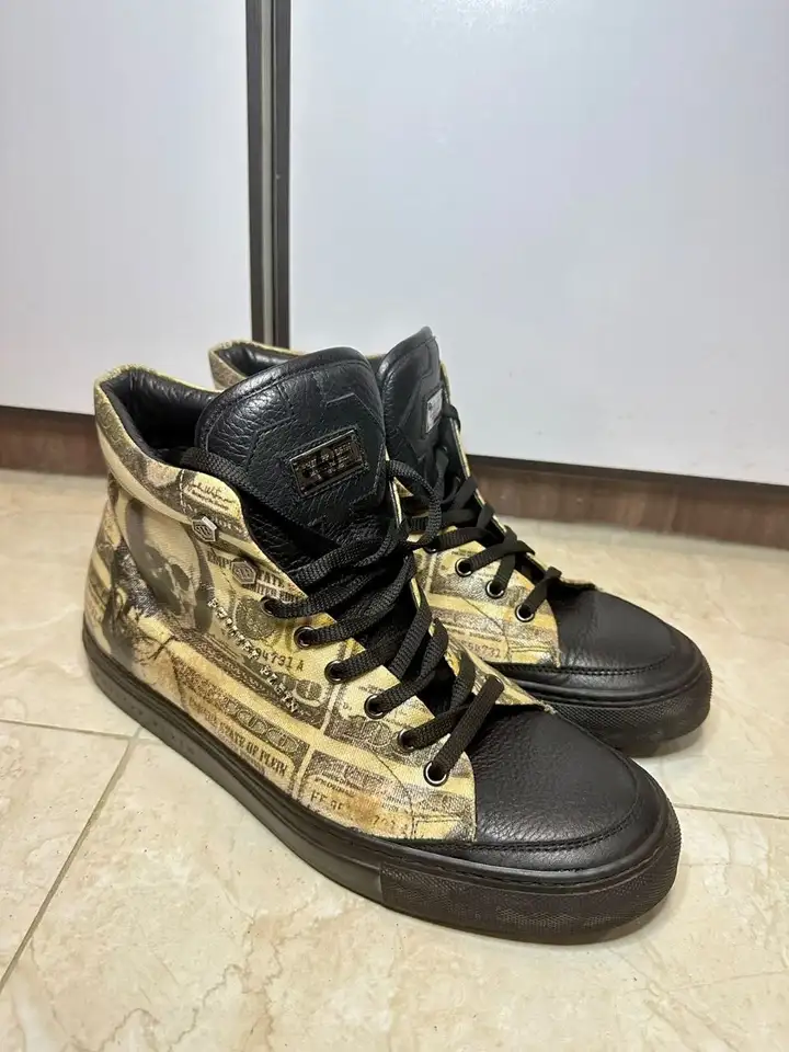 Кеды Philipp Plein High-Top «Dollar Skull»