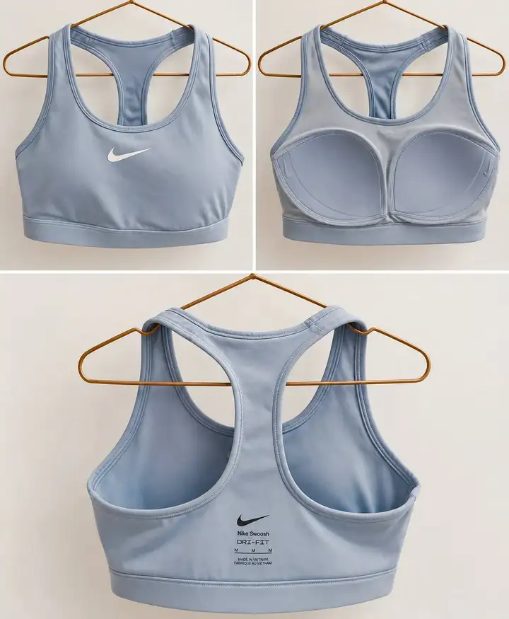 Спортивный топ Nike голубой