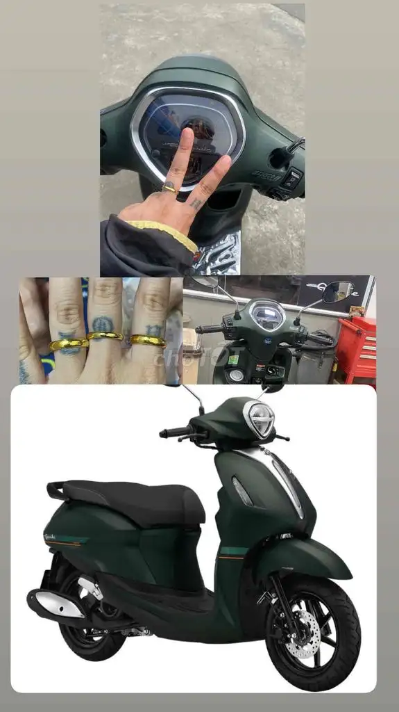 Yamaha Grande 2025, зеленый, 7000 км