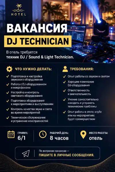 г. Камрань. Все подробности при собеседовании.