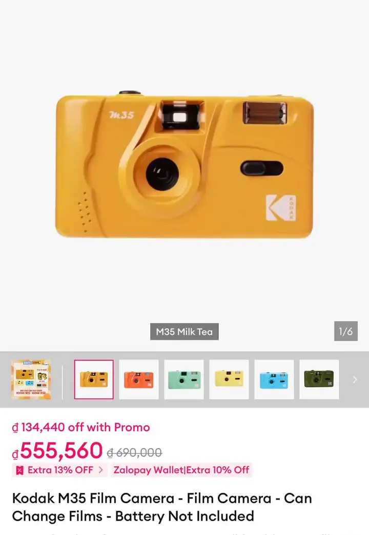 Пленочный фотоаппарат Kodak m35