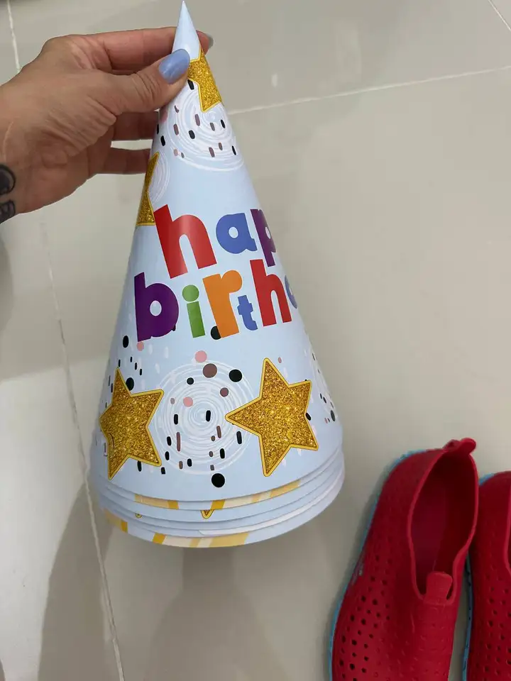 Колпачки happy birthday 6 штук